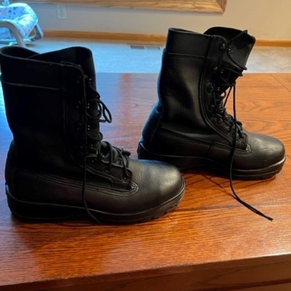 Women's Belleville F360ST Vibram Sole Leather 10" Steel Toe Combat Boots - Picture 6 of 8